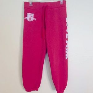 Pink sweatpants